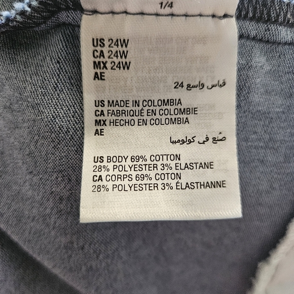 International Concepts INC MD Indigo Lazer-Print Flare Leg Jeans - Picture 6 of 6